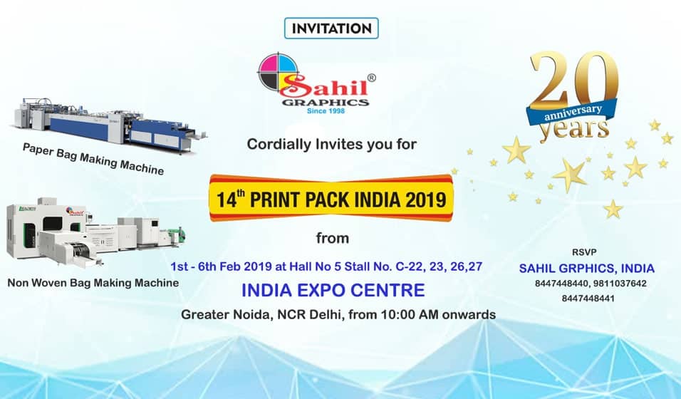 14th Print Pack India 2019 Invitation